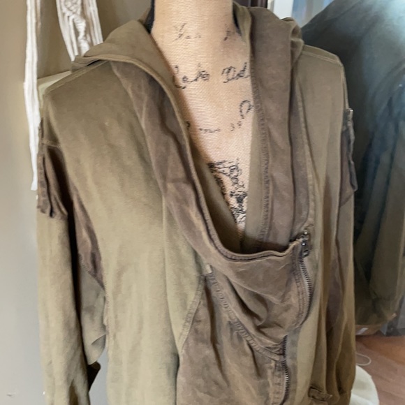 Free People Oversized olive Langdon look jacket S - Picture 9 of 10